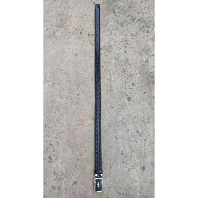 Thắt lưng da cá sấu Đan Viền Thủ Công Rất Bền! (mặt bạc)