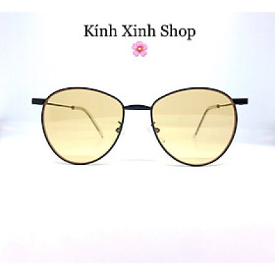 Kính râm màu Mắt tròn ulzzang sành điệu siêu chất cho Nam và nữ 