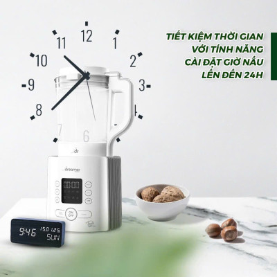 Máy làm sữa hạt & xay nấu đa năng DREAMER DKA-MCB117, dung tích 1.75L, 8 chức năng, xay siêu mịn,BH 12T,Thái Lan, Hàng chính hãng
