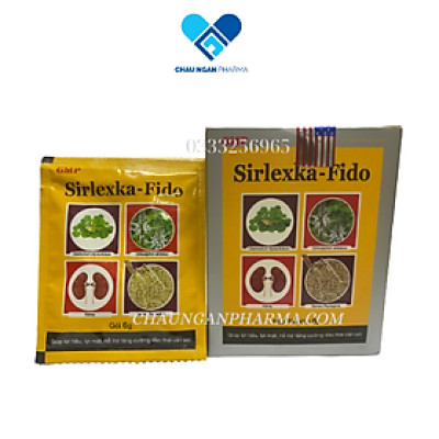 SIRLEXKA-FIDO Mediphar  Giúp lợi tiểu lợi mật - Ngừa sỏi thận sỏi mật Hộp 10 gói x 6g