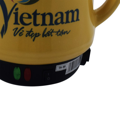 Ấm sắc thuốc Trường An TA68 Vàng - Hàng chính hãng - Gốm sứ cao cấp - Điện gia dụng - Siêu thuốc - Siêu điện - Ấm sắc thuốc bằng điện - Dụng cụ nấu thuốc -Hàng Việt Nam chất lượng cao