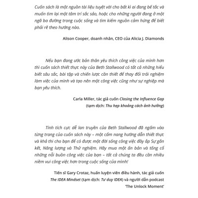 Sách - Niềm Vui Công Việc - Ngăn Chán Nản, Tìm Đam Mê