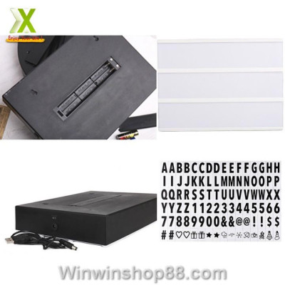 Hộp đèn led gắn chữ cái trang trí size A4 cực đáng yêu