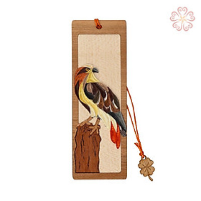 Bookmark nghệ thuật - chú chim ưng - size 13.5 x 5.3 cm