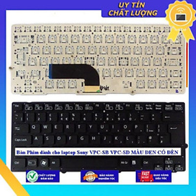 Bàn Phím dùng cho laptop Sony VPC-SB VPC-SD MÀU ĐEN CÓ ĐÈN - Hàng Nhập Khẩu New Seal