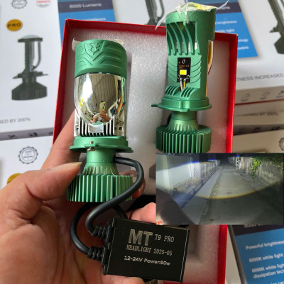 T9 Pro 90W – Mẫu Đèn Bi Cầu LED Lắp ÔTo XeMáy Cực Sáng, Cắt Ánh Sáng Chuẩn, Chống Chói Tuyệt Đối