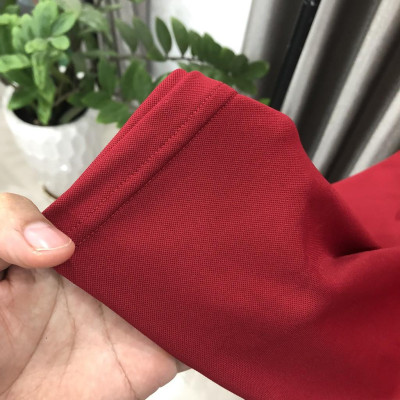 Áo Phông PoLo có cổ , Vải Mặc Mát Áo Thun Có Cổ Cá Sấu 4 Chiều Đỏ Đô