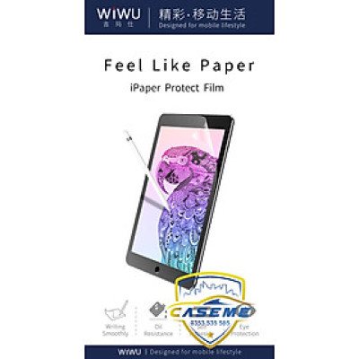 Dán màn hình Paperlike cho iPad 11 inch 2018/2020/2021/2022 hiệu WIWU nhám chống xước, chống bám vân tay, cảm giác viết vẽ như trên giấy cao cấp - Hàng chính hãng