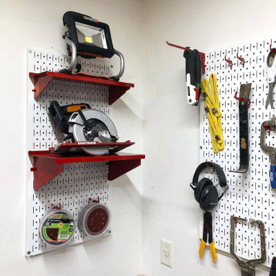 Bảng Treo Đồ Nghề Pegboard Cơ Khí SMLIFE S1 White - Lưu Trữ Trưng Bày Dụng Cụ Sửa Chữa Thông Minh Dễ Tìm Kiếm