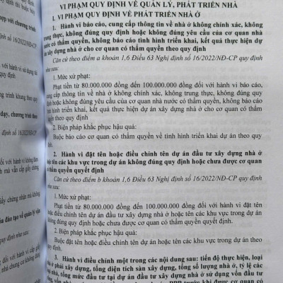 Sách Tra Cứu Các Hành Vi Vi Phạm Hành Chính Và Mức Xử Phạt Trong Lĩnh Vực Đất Đai, Nhà Ở, Xây Dựng Và Kinh Doanh Bất Động Sản (V2574T)