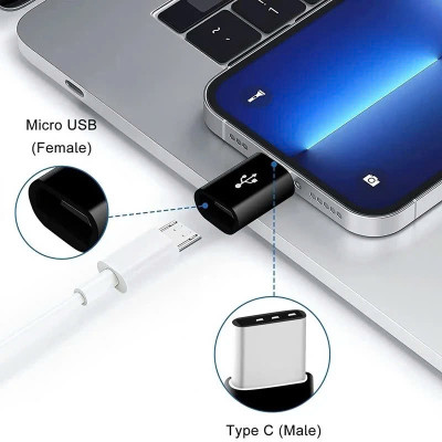 Đầu Chuyển Đổi Cổng Micro Usb Sang Type C - Hàng Nhập Khẩu