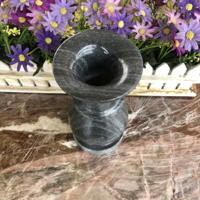 Bình bông, lọ hoa thờ cúng đá cẩm thạch vân đen