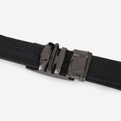 Thắt Lưng Nam Da Thật IDIGO MD1-4016 Màu Đen