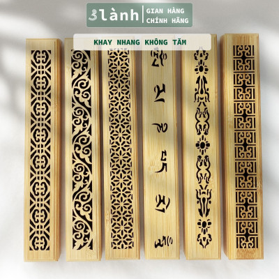 Khay Đốt Hộp Đốt Nhang Trầm Hương Không Tăm Cao Cấp 3 Lành Họa Tiết Lạ Mắt Có Miếng Lót Chống Cháy Trang Trí Nhà Cửa Yoga Thiền Định Thư Giãn