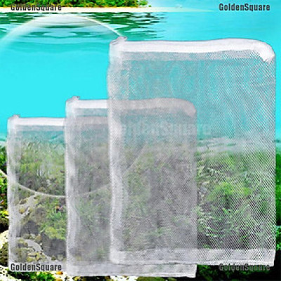 Túi Lưới Lọc đựng vật liệu lọc đá sỏi than san hô Cho Bể Cá hồ kính size lớn nhỏ trung bình S M L có khóa kéo - miếng lót chuột