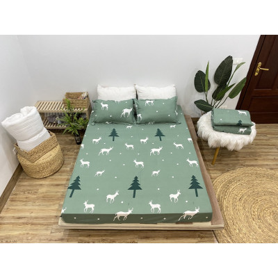 Set Ga Gối 3 món gồm: 1 Ga 2 Vỏ gối Đầu Thương Hiệu DULCETT ( đủ size 1m6 1m8 2m2)