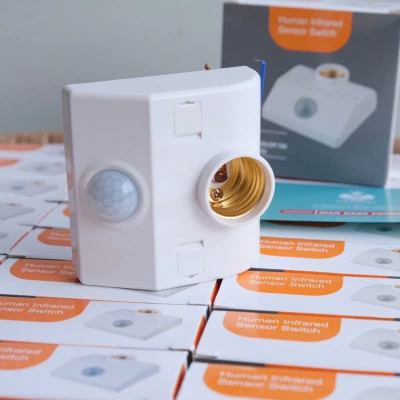 Đuôi đèn cảm ứng chuyển động hồng ngoại, đui đèn cảm biến chuyển động hồng ngoại