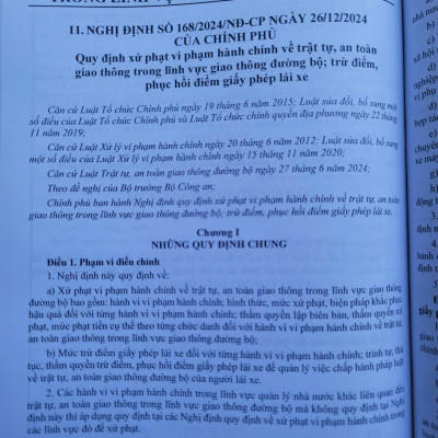 Sách Luật Trật Tự An Toàn Giao Thông Đường Bộ năm 2024 (V2531D)