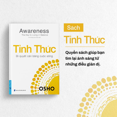 Sách - Awareness - The Key To Living In Balance - Tỉnh Thức - Bí Quyết Cân Bằng Cuộc Sống