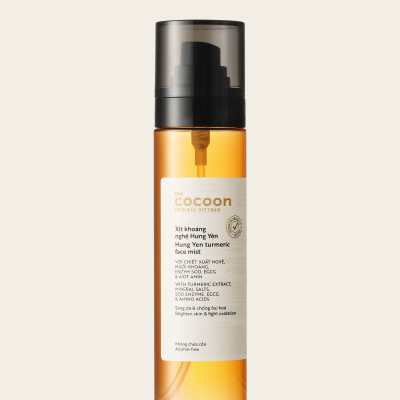 Xịt khoáng nghệ Hưng Yên Cocoon 130ml giúp sáng da và chống oxy hóa thuần chay