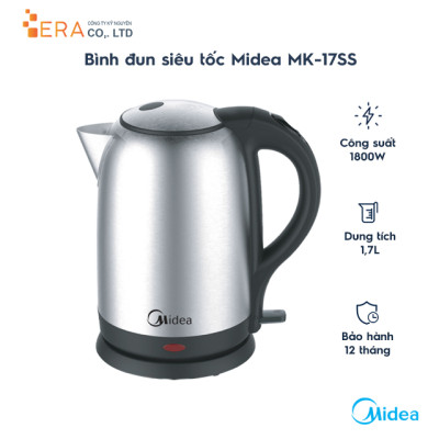 Bình Đun Siêu Tốc Midea MK-17SS - 1.7L - Hàng chính hãng
