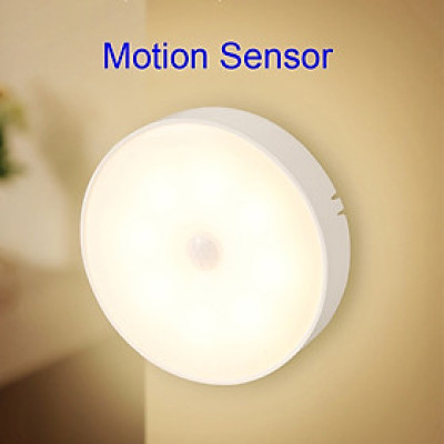 Đèn cảm ứng chuyển động, đèn Led dán tường cảm biến thông minh không dây dán tủ quần áo, cầu thang, phòng ngủ.