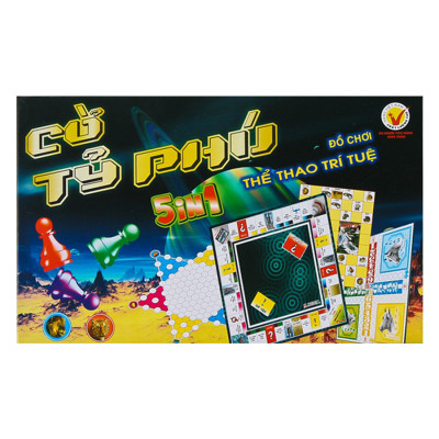 Cờ Tỷ Phú Hộp Giấy Lớn 5 Trong 1 Liên Hiệp Thành KTP5T1