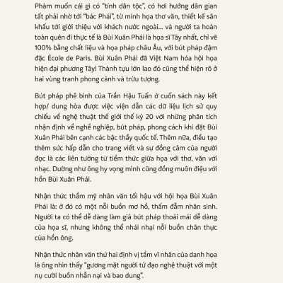 Hội Họa Bùi Xuân Phái Và Tôi