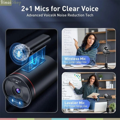 Emeet Streamcam One (Gen 2) - Webcam LiveStream Không Dây, Kết Nối Wifi, Micro Từ Tính Kép, Thời Lượng Pin 8 Giờ - Hàng chính hãng