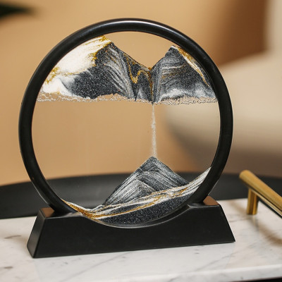 Tranh cát chảy 3D sáng tạo - Tranh cát giải nén để bàn Đếm ngược Trang Trí Nhà cửa - Quà lưu niệm - Henrysa