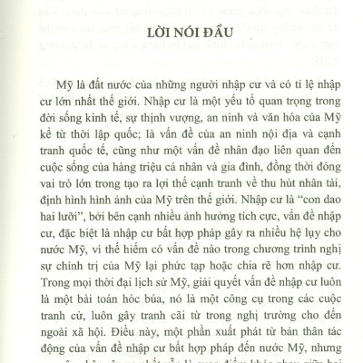 Vấn Đề Nhập Cư Ở Mỹ Hiện Nay - Thực Trạng Và Tác Động (Sách chuyên khảo)