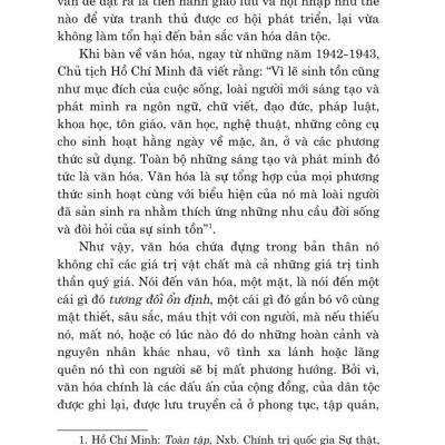 Trụ cột văn hóa một góc nhìn - bản in 2024