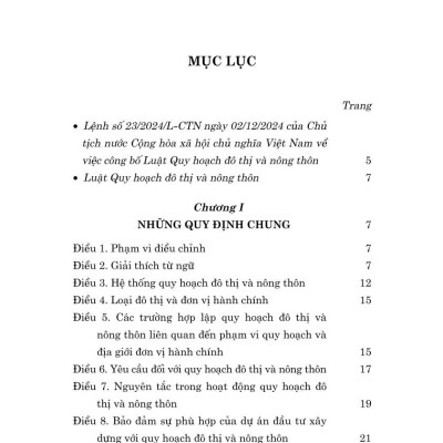 Luật quy hoạch đô thị và nông thôn năm 2024