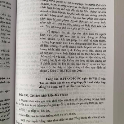 Chỉ dẫn tra cứu, áp dụng Bộ luật tố tụng dân sự năm 2015