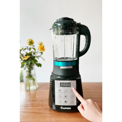 Máy làm sữa hạt Rapido RHB1800D 1000W 1.75L xay nấu đa năng, phù hợp mọi gia đình,BH 12 tháng - Hàng chính hãng