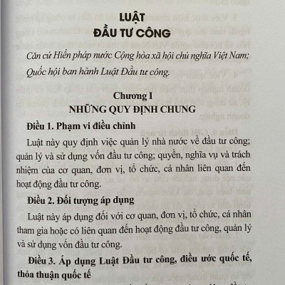 Luật Đầu Tư Công