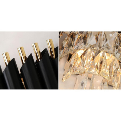 Đèn gắn tường GAPON pha lê 3 tầng kiểu dáng hiện đại trang trí nhà cửa sang trọng - (103).