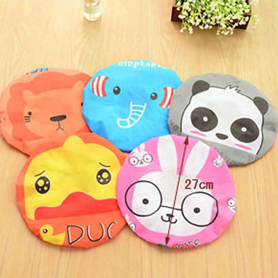 COMBO 2 Mũ Tắm Trùm Đầu CUTE Tránh Ướt Tóc Khi Tắm , Ủ Dưỡng Tóc Đa Năng - Giao Màu Ngẫu Nhiên 