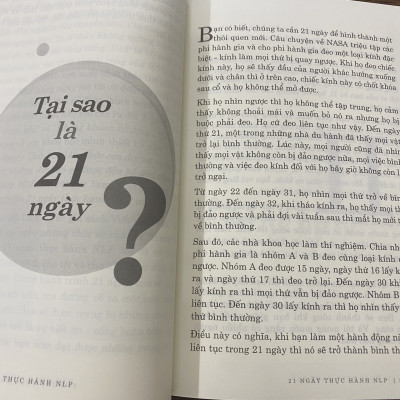 21 Ngày thực hành NLP - Thay Đổi Thói Quen, Xây Dựng Nền Tảng Để Thành Công ( Tái bản )