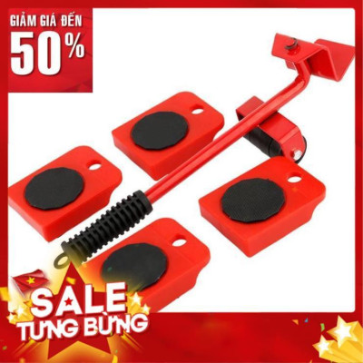Dụng cụ nâng, di chuyển vật nặng đồ đạc thông minh bằng bộ con lăn hỗ trợ
