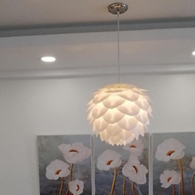 Đèn thả hoa sen trắng DT