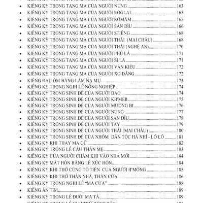 Kiêng Và Cấm Kỵ Của Người Việt Xưa Và Nay