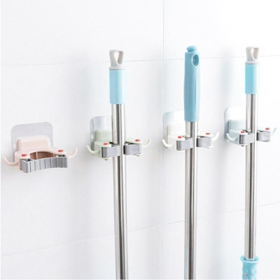 Móc Nhựa Đa Năng Dán Tường Treo Cán Chổi Hiện Đại, Cây Lau Nhà Gắn Tường, Chắc Chắn, Tiện Lợi Cho Mọi Nhà -TakyHome 4029