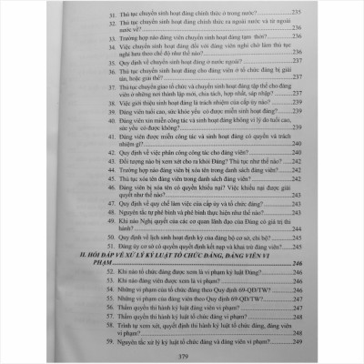 Cẩm Nang Công Tác Đảng – Quy Định Nhiệm Vụ, Mối Quan Hệ Công Tác Của Đảng Bộ, Chi Bộ Cơ Sở - V2401D