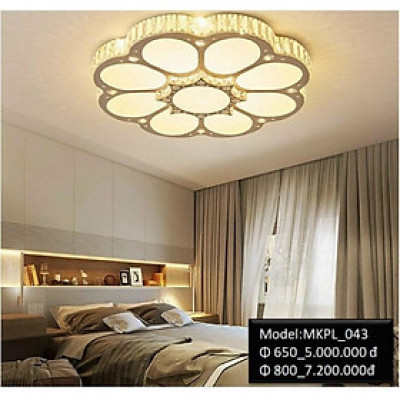 MKPL_041-043 - Đèn mâm áp trần phale chuẩn K9 , đèn phòng khách, đèn tô điểm trần hiện đại DT
