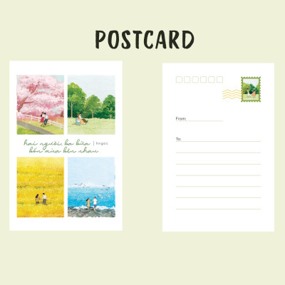 Sách - Hai Người, Ba Bữa, Bốn Mùa Bên Nhau - Bản Đặc Biệt - Tặng Kèm Bookmark + Postcard