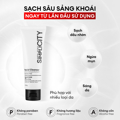 Bộ sản phẩm chăm sóc Men Stay Simplicity phục hồi & cân bằng da cho nam Recovery Trio: 01 Sữa rửa mặt 100g x Seurm 30ml x Kem dưỡng ẩm 80g