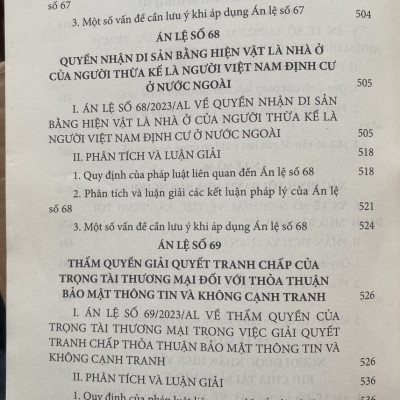 Án Lệ Việt Nam - Phân Tích  và Luận Giải ( Từ Án lệ số 44 đến Án lệ số 70 ) Tập 2