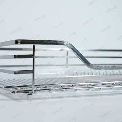 {Hàng chính hãng} Kệ xoong nồi nan dẹt Gerari chất liệu Inox bóng cao cấp