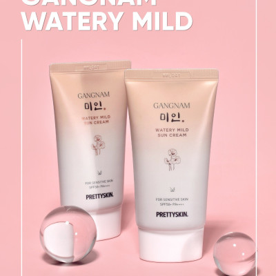Kem chống nắng cấp nước dành cho da khô Pretty Skin Gangnnam Min Watery Mild Sun Cream